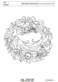 Mandala boyama sayfaları